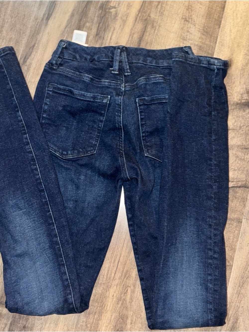 Good American Good Legs Long Skinny Jeans High Rise Dark Wash Sz 4 / 27 Khloe K - Picture 8 of 9